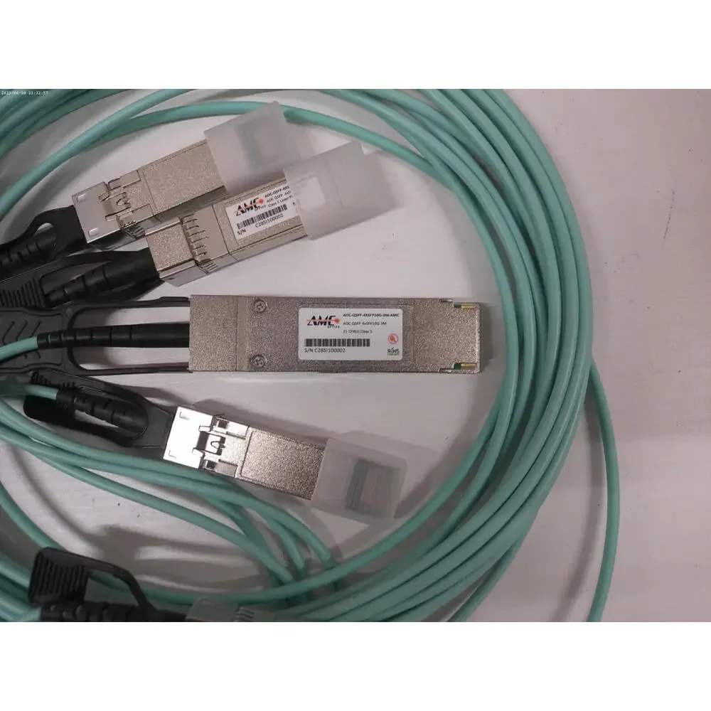 AOC-QSFP-4SFP10G-3M-AT Universally Coded MSA Compliant Active Optical